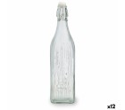Bottle Quid Viba Transparent Glass 1 L (12 Units)
