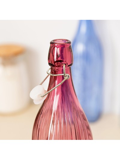 Botella Quid Viba Rosa Vidrio 1 L (12 Unidades)