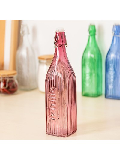 Botella Quid Viba Rosa Vidrio 1 L (12 Unidades)