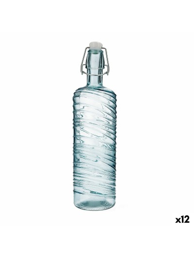 Botella Quid Aire Turquesa Vidrio 1 L (12 Unidades)