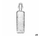 Bottle Quid Aire Transparent Glass 1 L (12 Units)
