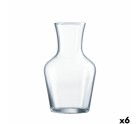 Bottle Luminarc Sans Bouchon Transparent Glass 1 L (6 Units)