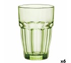 Vaso Bormioli Rocco Rock Bar Verde Vidrio 370 ml (6 Unidades)