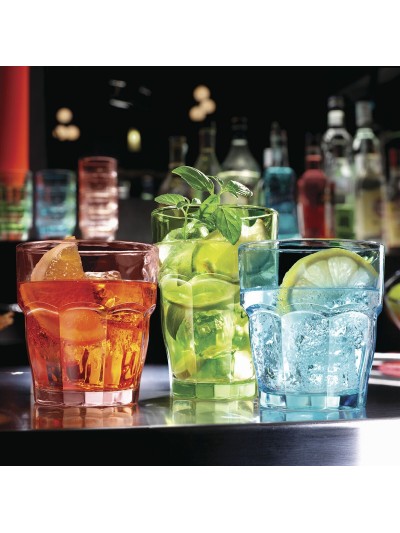 Vaso Bormioli Rocco Rock Bar Verde Vidrio 370 ml (6 Unidades)