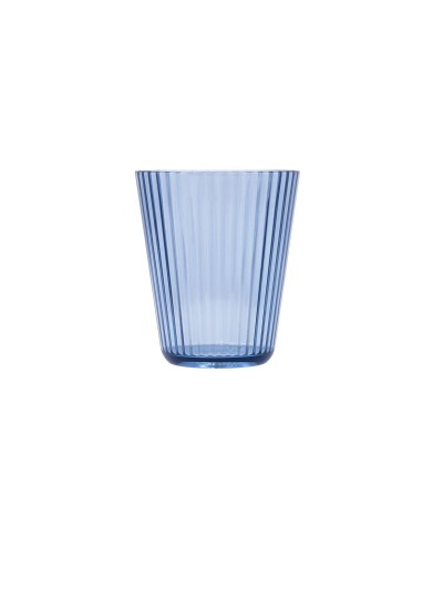 Glass Quid Sunset Azul Blue Plastic 300 ml (12 Units)
