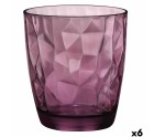 Glass Bormioli Rocco Diamond Purple Glass 300 ml (6 Units)