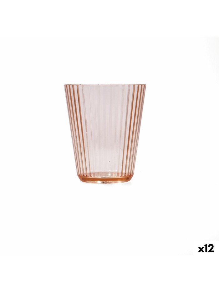 Vaso Quid Sunset Coral Coral Plástico 300 ml (12 Unidades)
