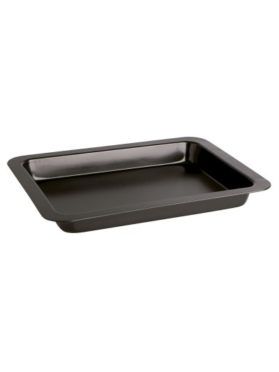 Baking tray Quid Sweet Grey Black Metal 36 x 24 x 4 cm (12 Units)