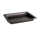 Bandeja para Horno Quid Sweet Grey Negro Metal 36 x 24 x 4 cm (12 Unidades)
