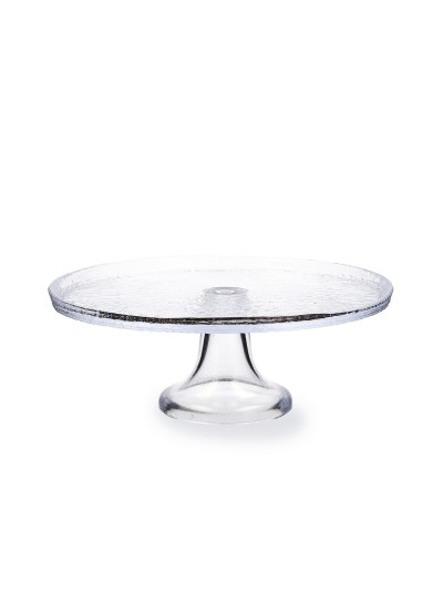 Cake and sponge cake dish Quid Tiffany Transparent Glass (4 Units)