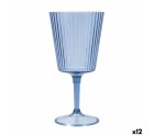 Wineglass Quid Sunset Azul Blue Plastic 400 ml (12 Units)
