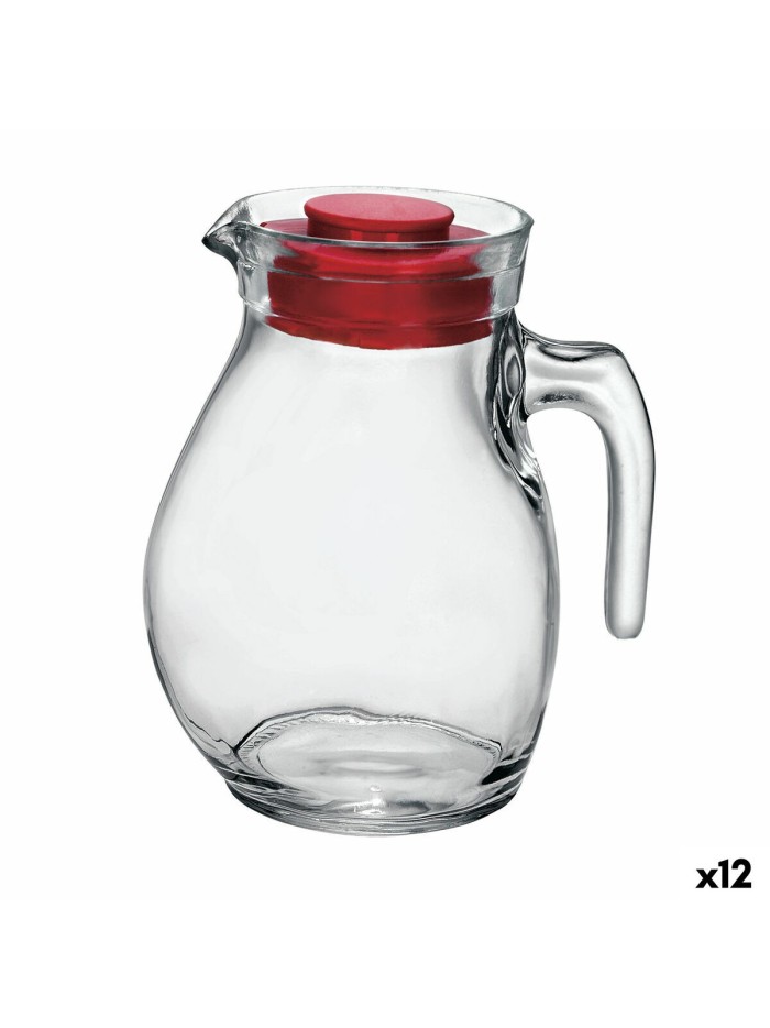 Jar with Lid and Dosage Dispenser Bormioli Rocco Sangria Glass 1,5 L (12 Units)