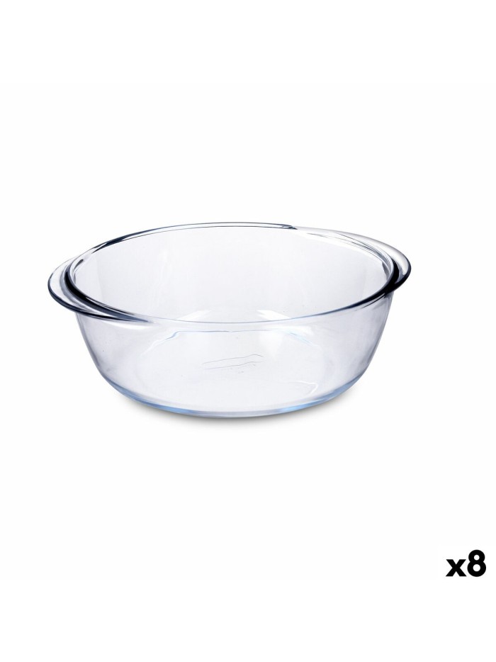 Serving Platter Pyrex Airfryer Transparent Glass Ø 26 cm 2,3 L (8 Units)