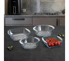 Fuente de Cocina Pyrex Airfryer Transparente Vidrio Ø 20 cm 1,1 L (8 Unidades)