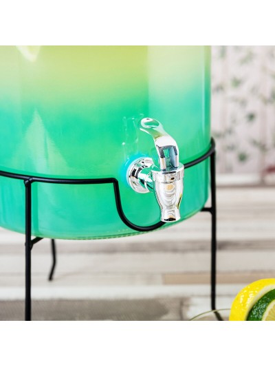 Drinks dispenser Quid Viba Multicolour Glass 7,5 L (2 Units)