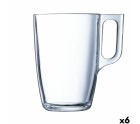 Taza Mug Luminarc Nuevo Transparente 320 ml (6 Unidades)