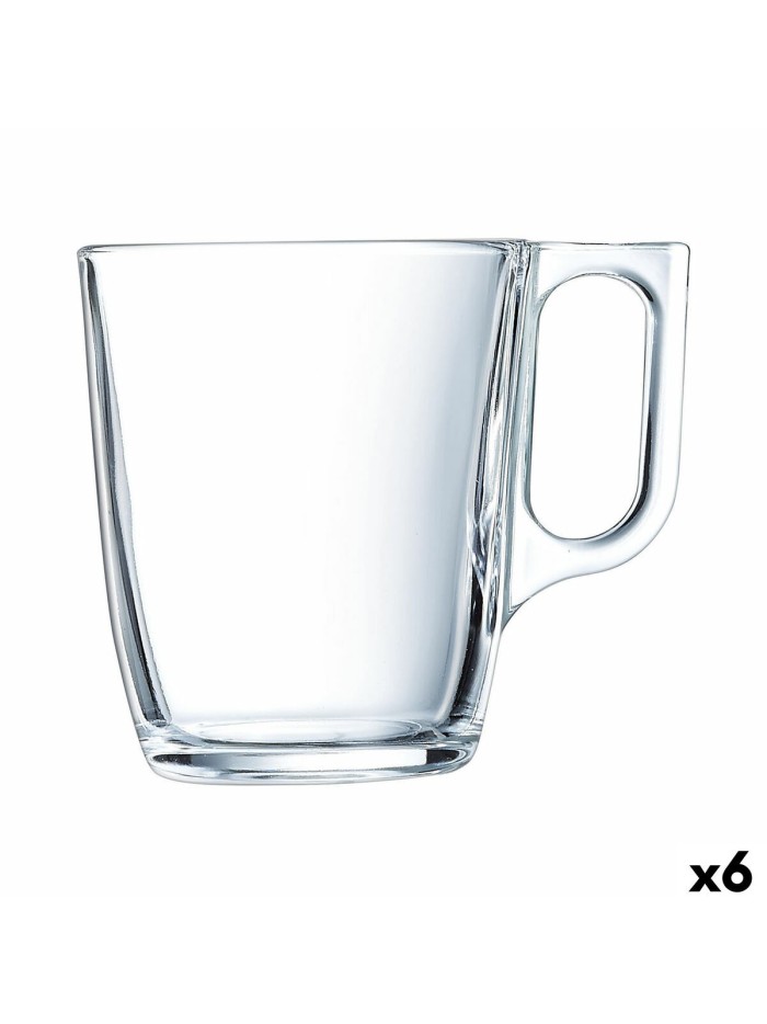 Taza Mug Arcoroc Voluto Transparente 250 ml (6 Unidades)