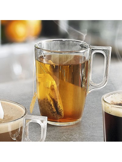 Taza Mug Arcoroc Voluto Transparente 250 ml (6 Unidades)