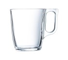 Taza Mug Arcoroc Voluto Transparente 250 ml (6 Unidades)