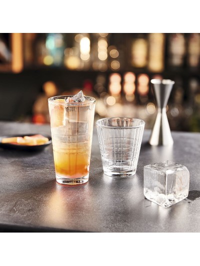 Set of glasses Arcoroc Stack'up Cross Transparent Glass 350 ml 6 Units