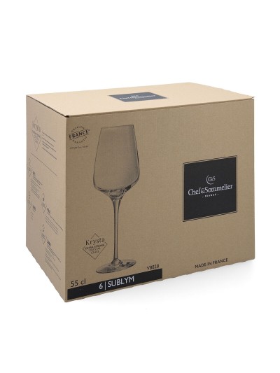 Set de Copas Chef&Sommelier Sublym Eco Transparente Vidrio 550 ml (6 Unidades)