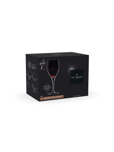 Set of cups Chef&Sommelier Sensation Exalt Ec Transparent Glass 410 ml (6 Units)