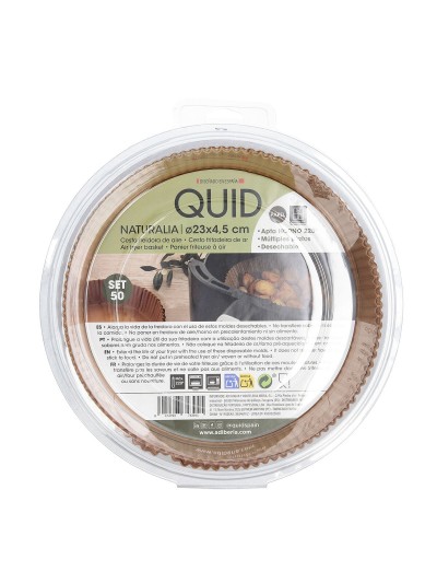 Lot de plateaux pour aliments Quid Naturalia Marron 4,5 x 23 cm 50 Unités