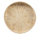 Snack tray Beige Bamboo 35 x 35 x 5 cm MDF Wood