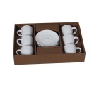 6 Piece Coffee Cup Set Alexandra House Living Porcelain 90 ml