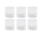 Set de Vasos Home ESPRIT Transparente Cristal Con relieve (6 Unidades)