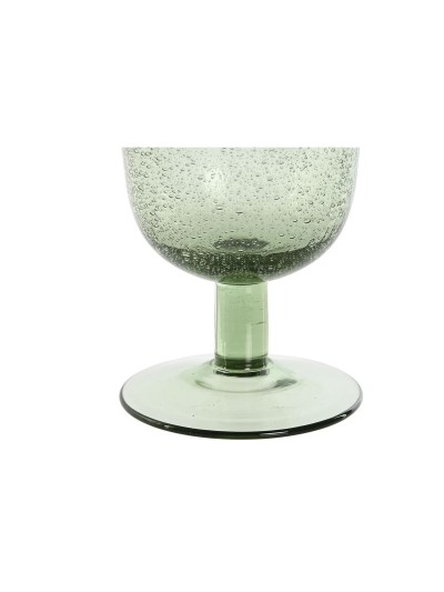 Set de Copas Home ESPRIT Verde Cristal 300 ml 8 x 8 x 14 cm (6 Unidades)