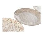 Set de Platos Home ESPRIT Marrón Beige Porcelana 19 x 19 x 2 cm