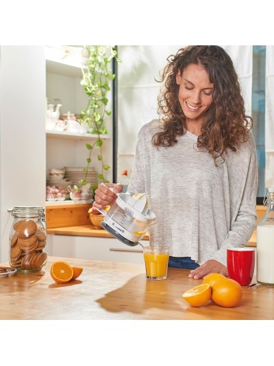 Electric Juicer Black & Decker BXCJ25E White Grey 25 W 350 ml