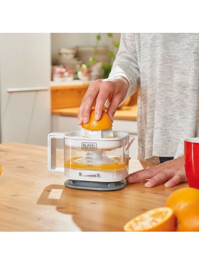 Exprimidor Eléctrico Black & Decker BXCJ25E Blanco Gris 25 W 350 ml