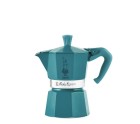 Cafetière Italienne Bialetti Moka Express Winter Wonderland Turquoise Argenté Aluminium 3 Tasses