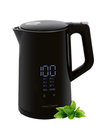 Hervidor Proficook PC-WKS 1243 Negro Acero Inoxidable 2200 W 1,7 L