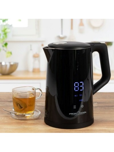 Hervidor Proficook PC-WKS 1243 Negro Acero Inoxidable 2200 W 1,7 L