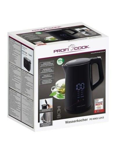 Kettle Proficook PC-WKS 1243 Black Stainless steel 2200 W 1,7 L