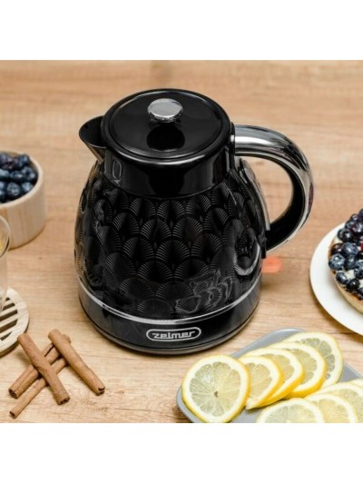 Hervidor Zelmer ZCK7640 Blanco Negro Plateado Acero Inoxidable Plástico 2200 W 1,7 L