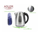 Kettle Adler AD 1223 Black Stainless steel 2000 W 1,7 L