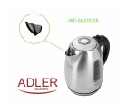 Kettle Adler AD 1223 Black Stainless steel 2000 W 1,7 L