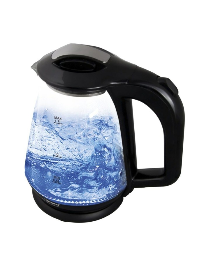 Kettle Esperanza EKK024K Black Glass Plastic 1500 W 1,7 L