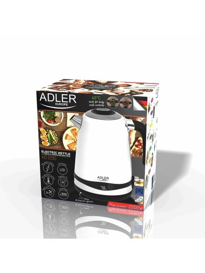 Hervidor Adler Blanco Acero Inoxidable 2200 W 1,7 L