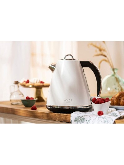 Hervidor Adler AD 1341 Blanco Acero Inoxidable 2200 W 1,5 L