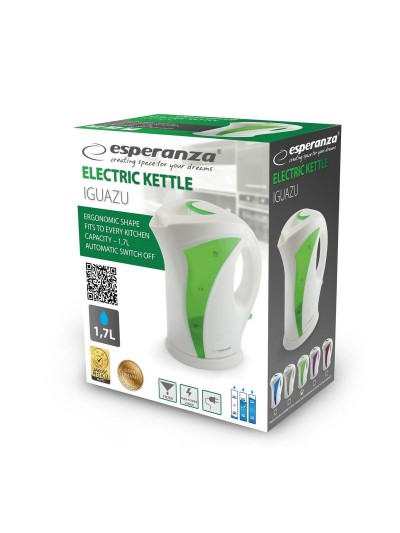 Hervidor Esperanza EKK018G  Blanco Verde Multicolor Plástico 2200 W 1,7 L