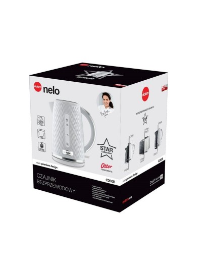 Hervidor Eldom NELO Blanco 2000 W 1,7 L