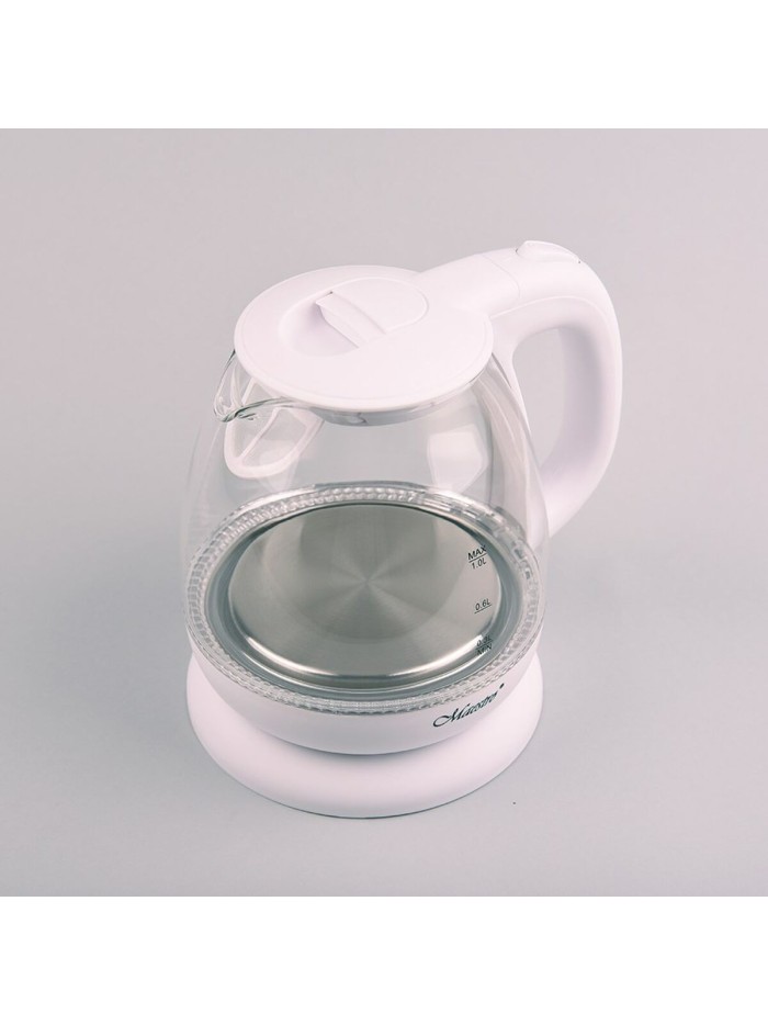 Kettle Feel Maestro MR-055 White Glass 1100 W 1 L