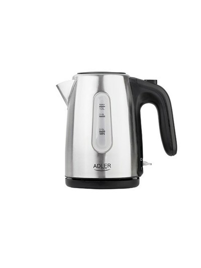 Bouilloire Adler AD 1273 Noir Argenté Noisette Acier inoxydable 1200 W 1 L