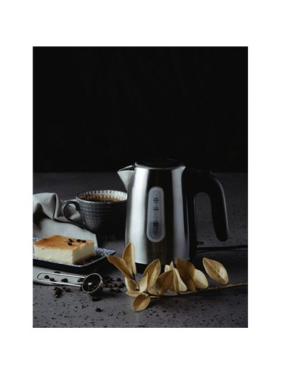 Kettle Adler AD 1273 Black Silver Hazelnut Stainless steel 1200 W 1 L