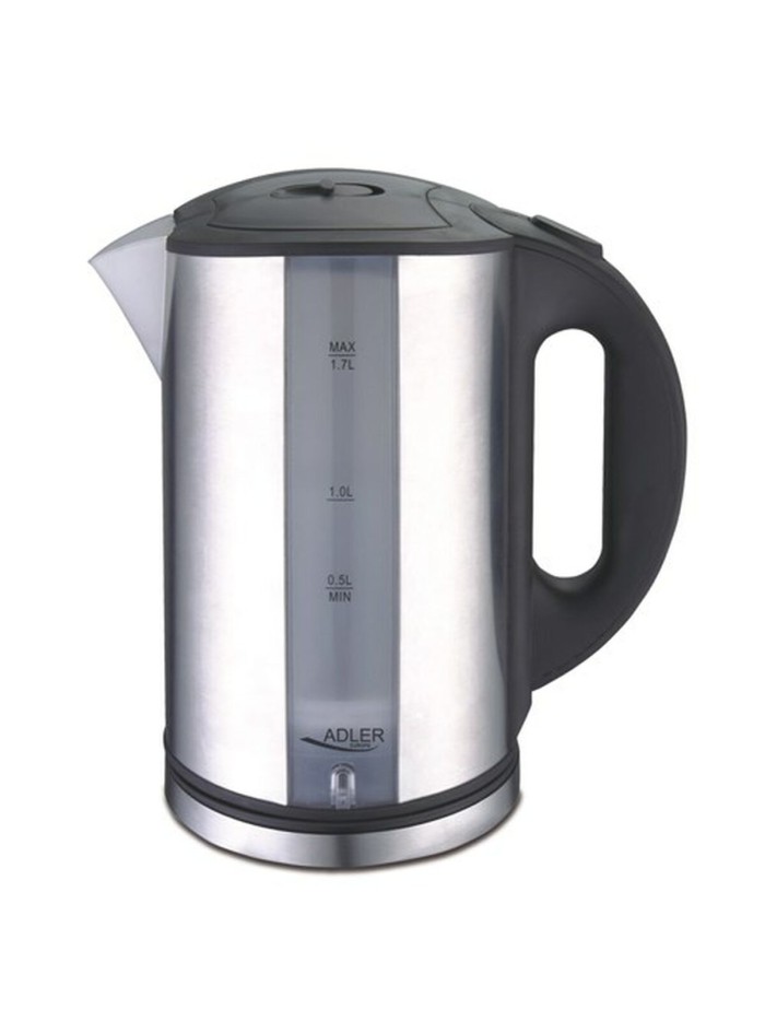 Kettle Adler AD 1216 Black Silver Stainless steel Plastic 2000 W 2200 W 1,7 L